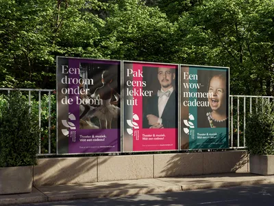 Posters on Fence Mockup